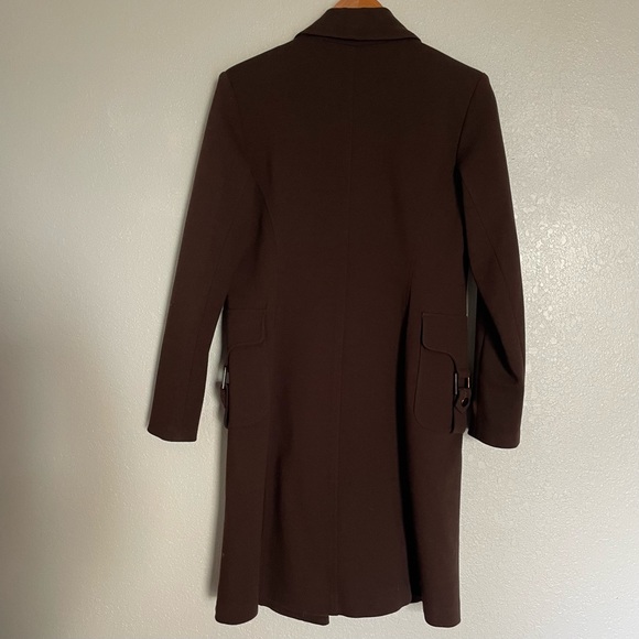 Cache Contour Collection Blazer Coat - Chocolate Brown Gold Buttons - Size M - Picture 4 of 8